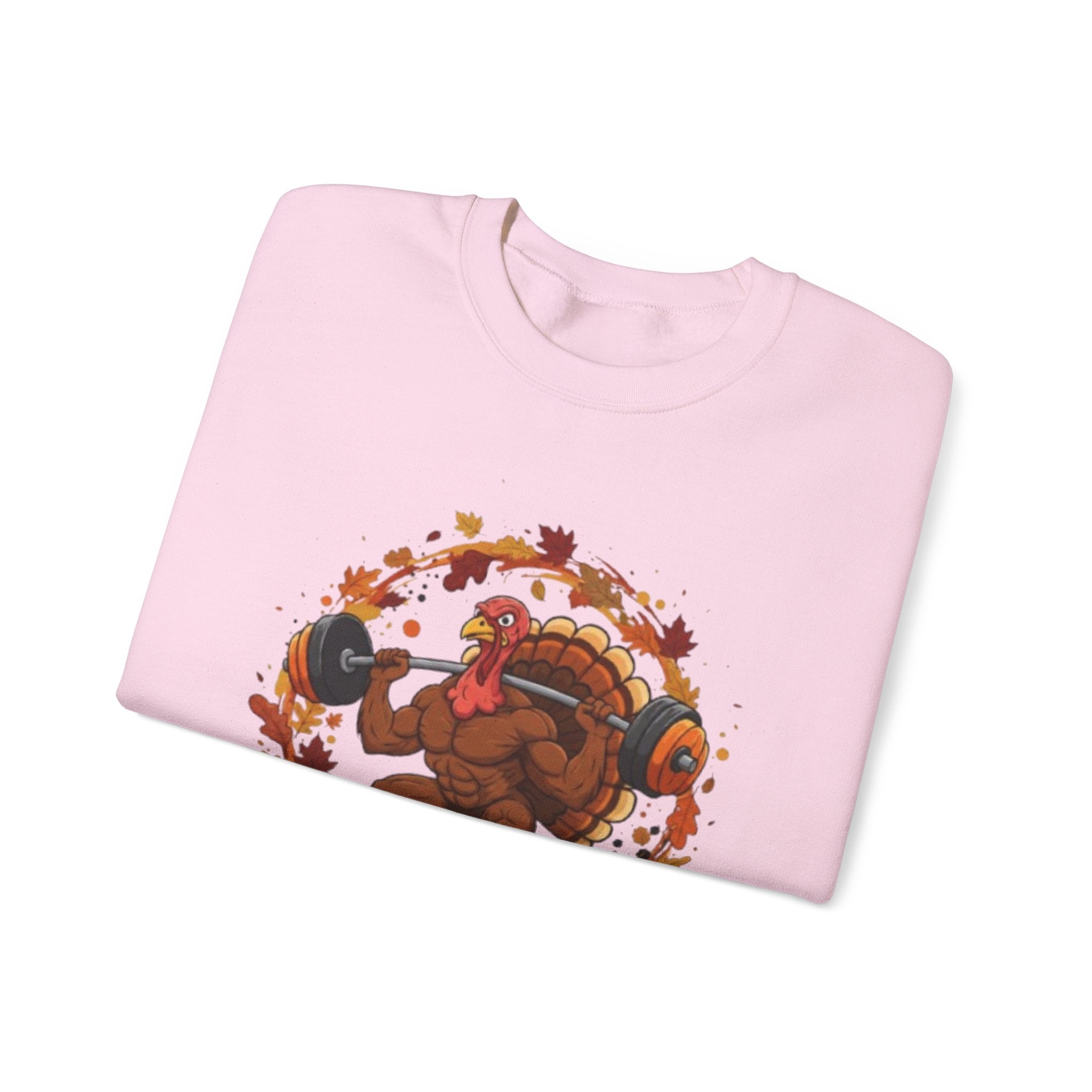 Thanksgiving Workout Sweatshirt — "Gobble Squats & Turkey Trots"