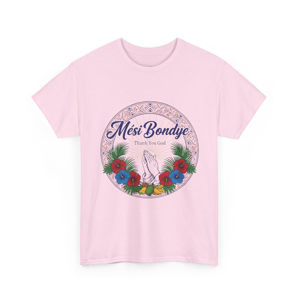 Mèsi Bondye Floral Prayer T‑Shirt