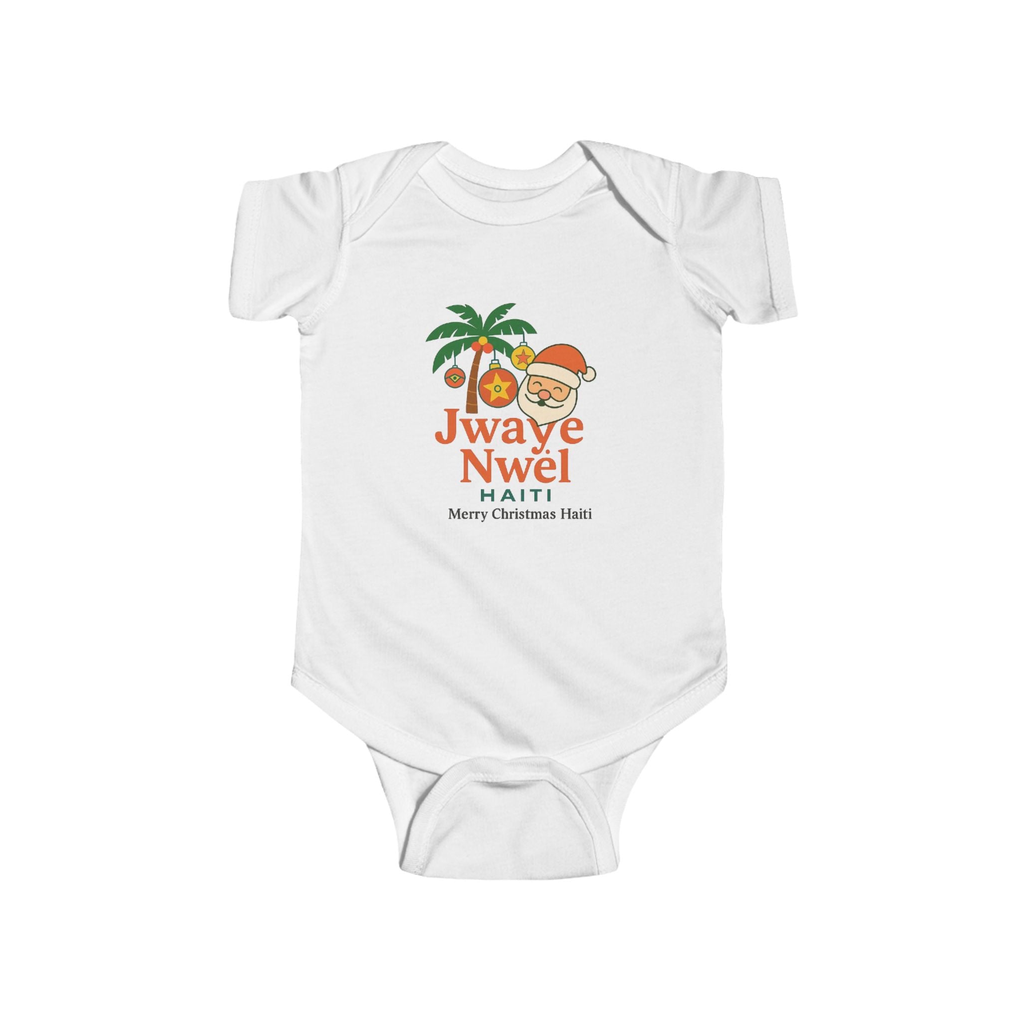 Infant Bodysuit – 'Jwaye Nwèl' Haiti Christmas Baby Onesie