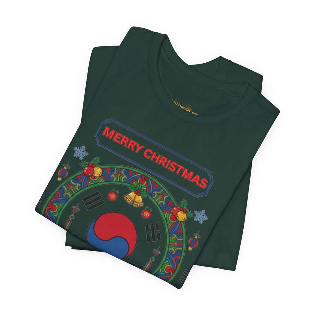 Merry Christmas Korean Flag T-Shirt — Taeguk Holiday Tee