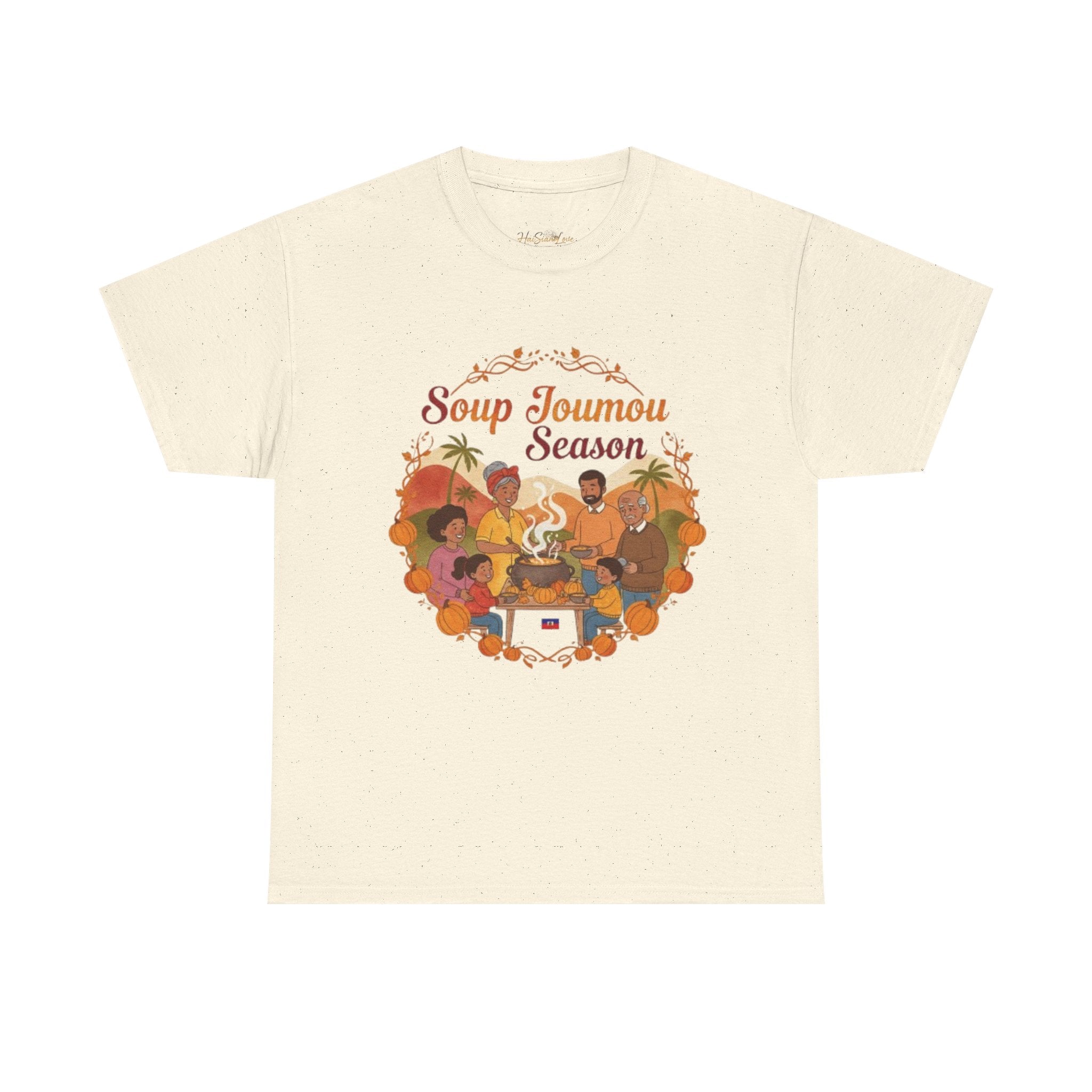 Soup Joumou Season T-Shirt — Haitian Heritage Pumpkin Soup Celebration Tee