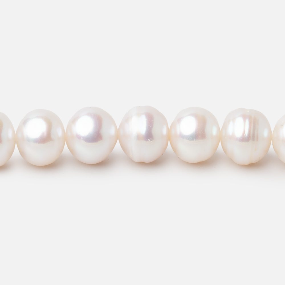 7-8mm Off White Chinese Akoya Saltwater Pearls 15.5 inch 56 pieces A