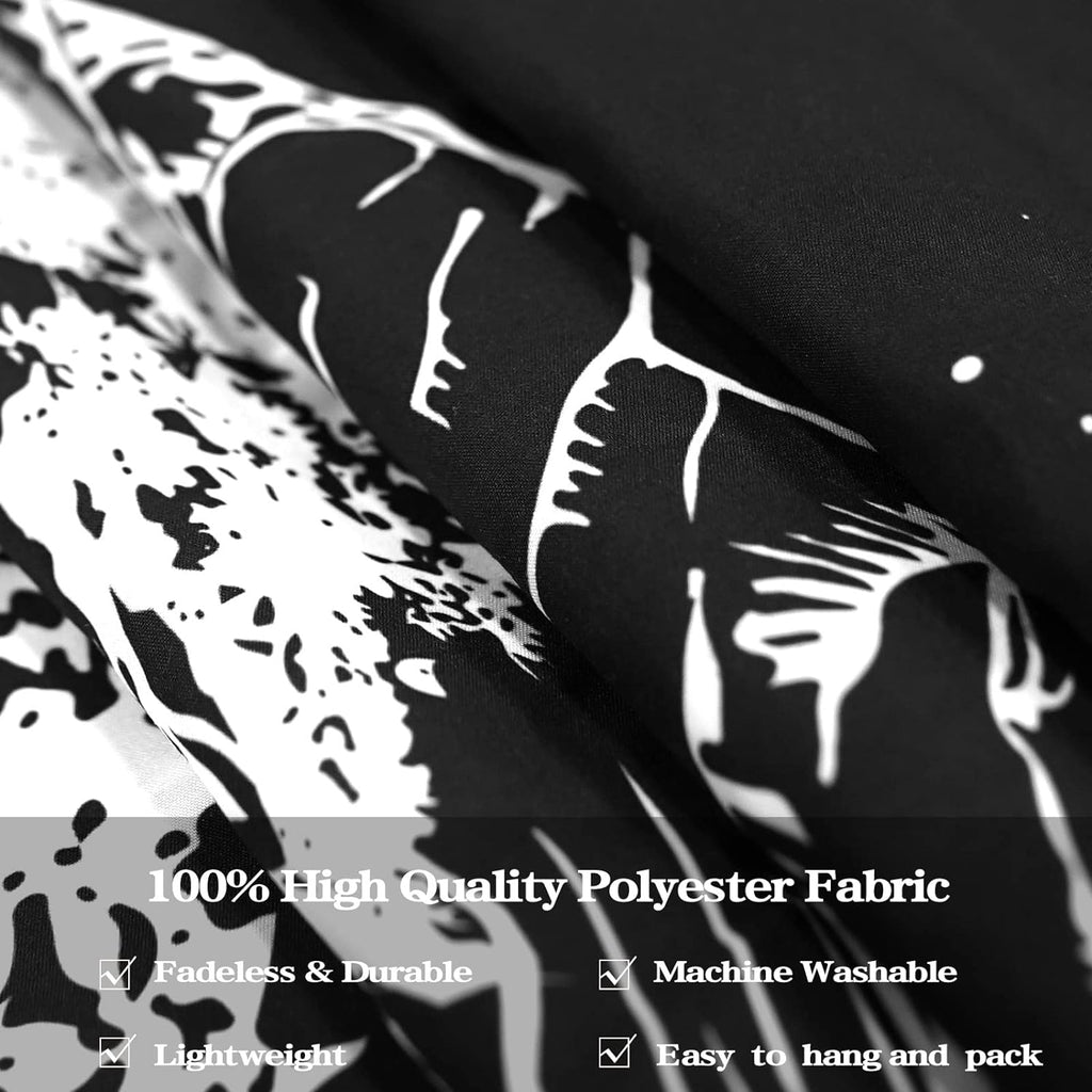 Black and White Tapestry Starry Night Mountain Tapestries for Bedroom Aesthetic Moon and Stars Tapastry'S Wall Hanging Dark Nature Forest Wall Tapestry for Living Room Dorm (48'' × 36'')