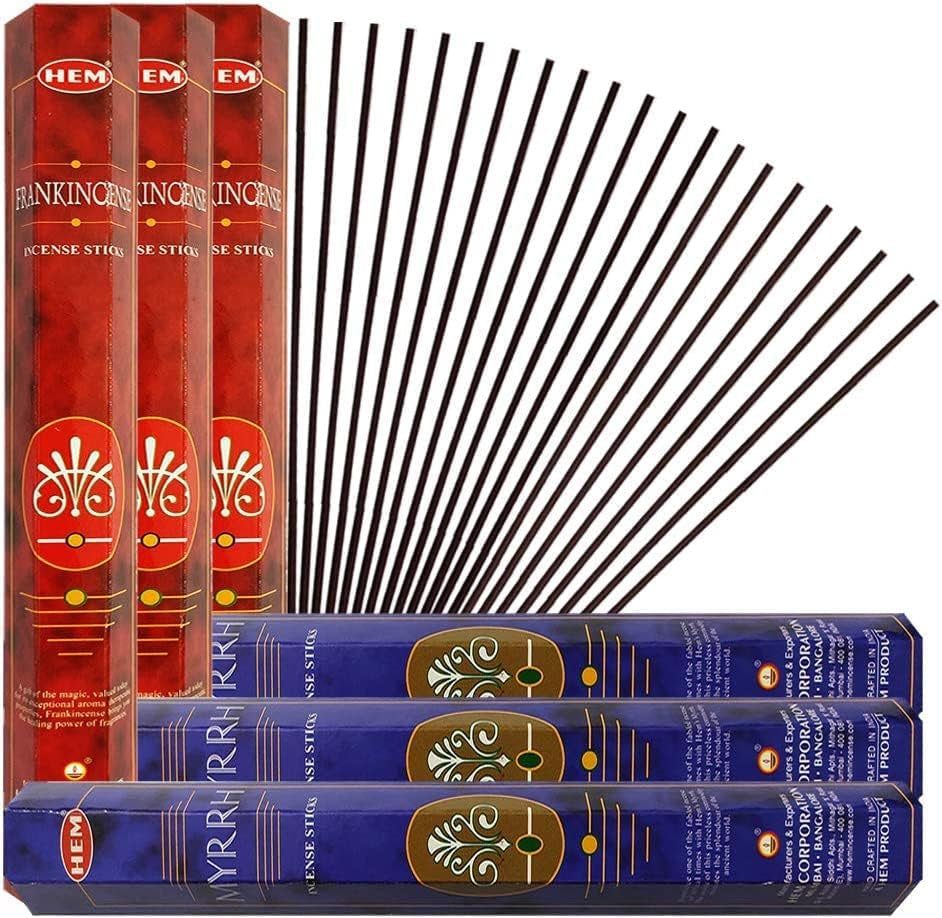 Incense Sticks with Incense Holder Bundle for Spiritual Décor and Home Fragrance