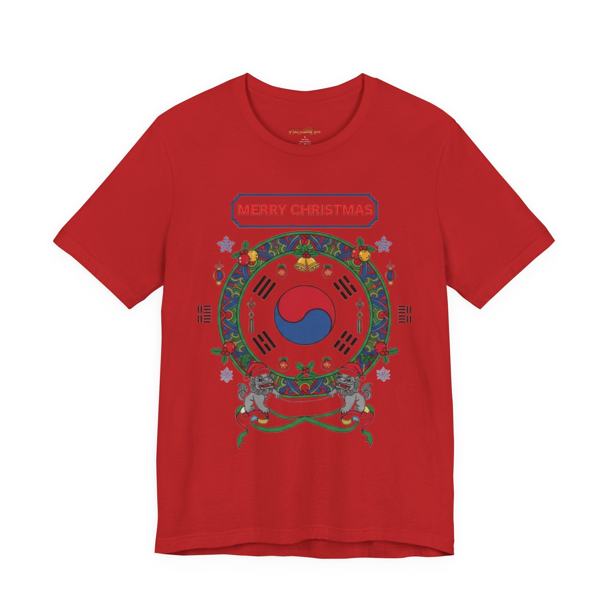 Merry Christmas Korean Flag T-Shirt — Taeguk Holiday Tee