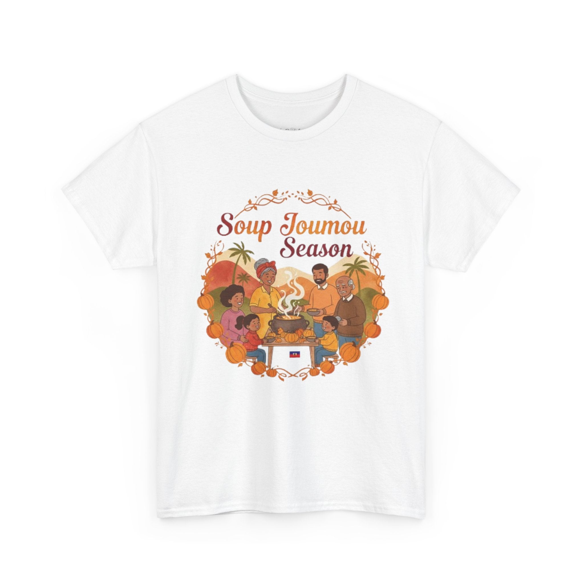 Soup Joumou Season T-Shirt — Haitian Heritage Pumpkin Soup Celebration Tee