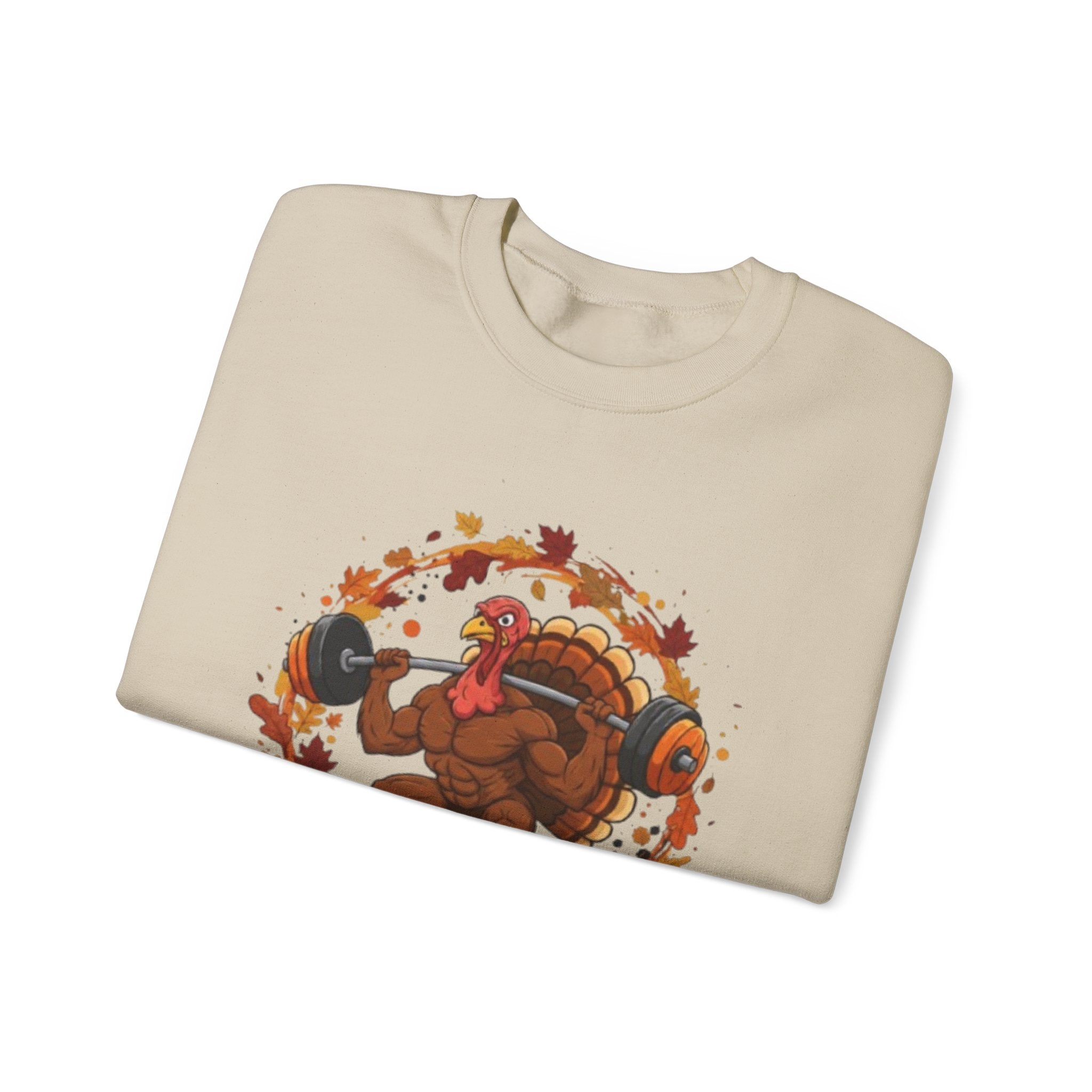 Thanksgiving Workout Sweatshirt — "Gobble Squats & Turkey Trots"