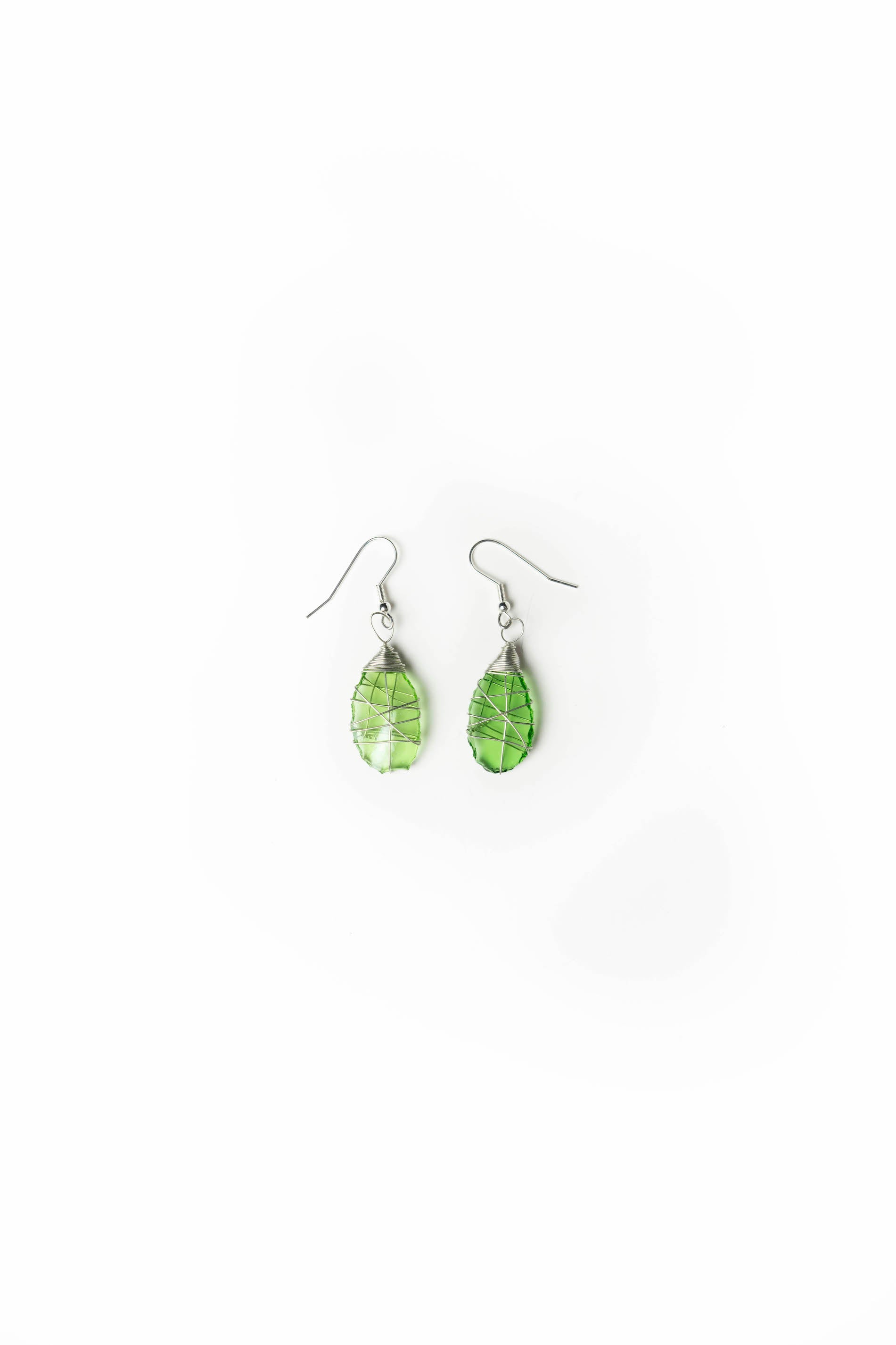 Tumbled Glass Earring