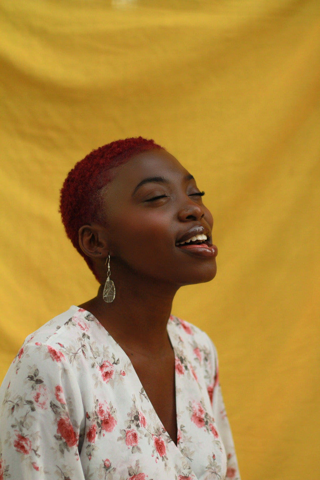 Tumbled Glass Earring