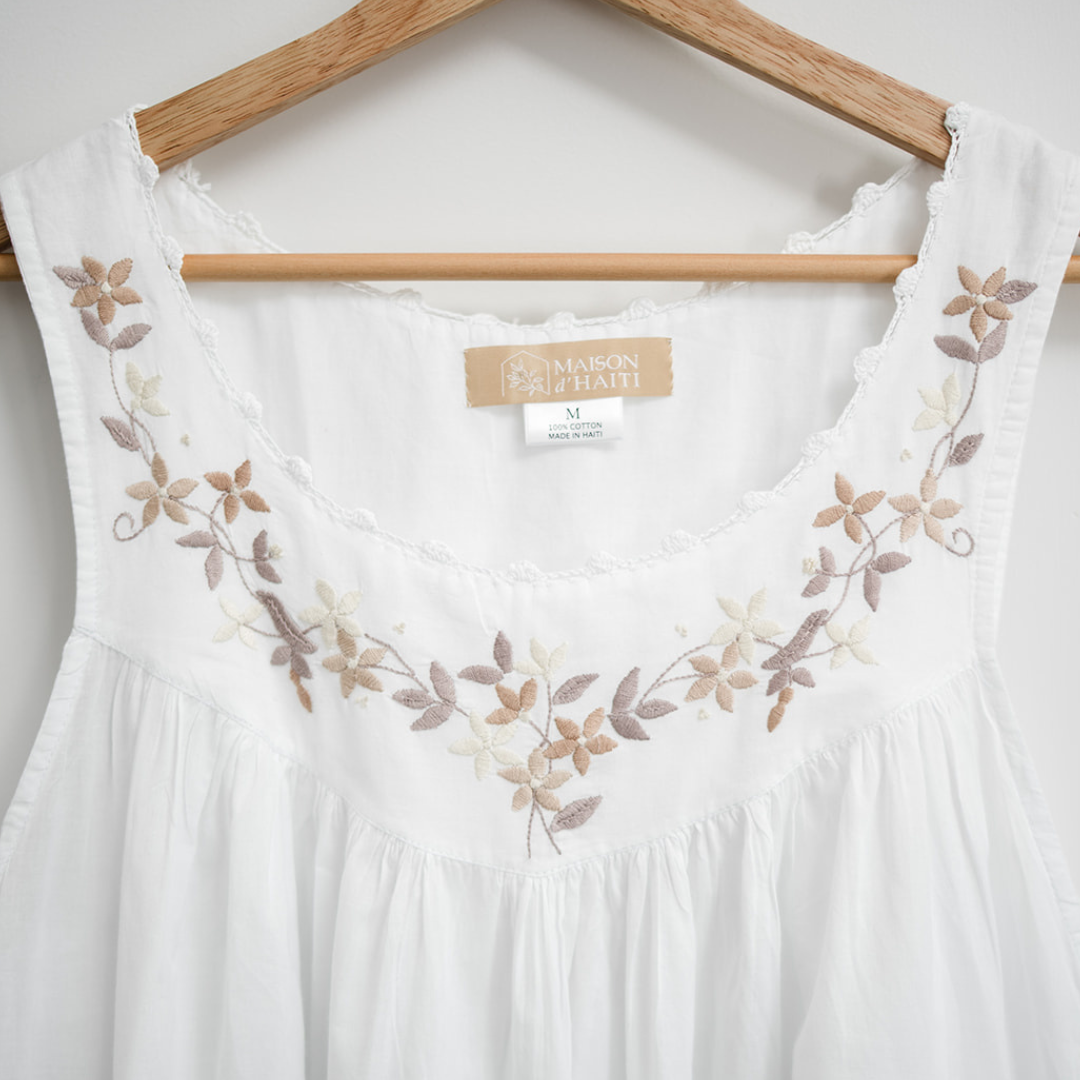 The Sarah Garland Nightgown - Taupe