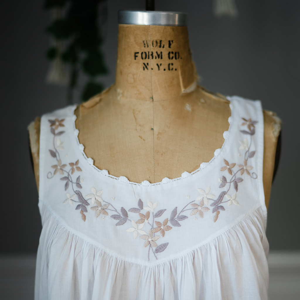 The Sarah Garland Nightgown - Taupe