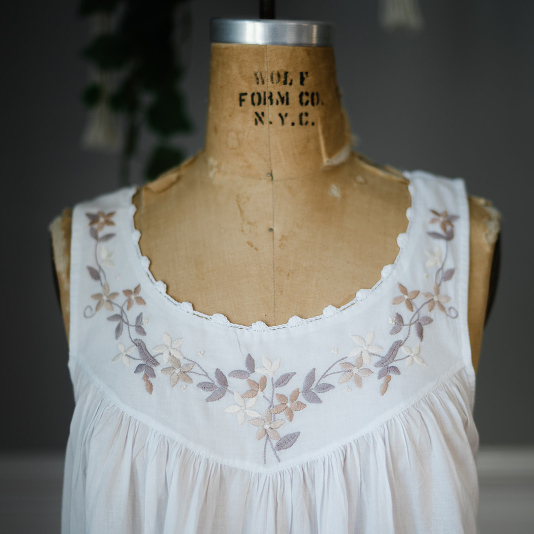 The Sarah Garland Nightgown - Taupe