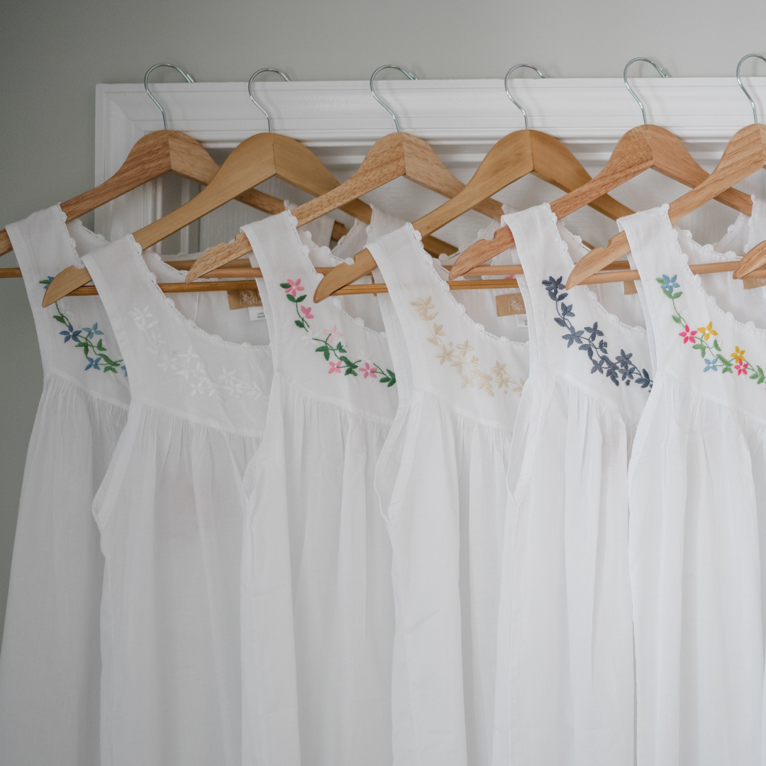 The Sarah Garland Nightgown - White