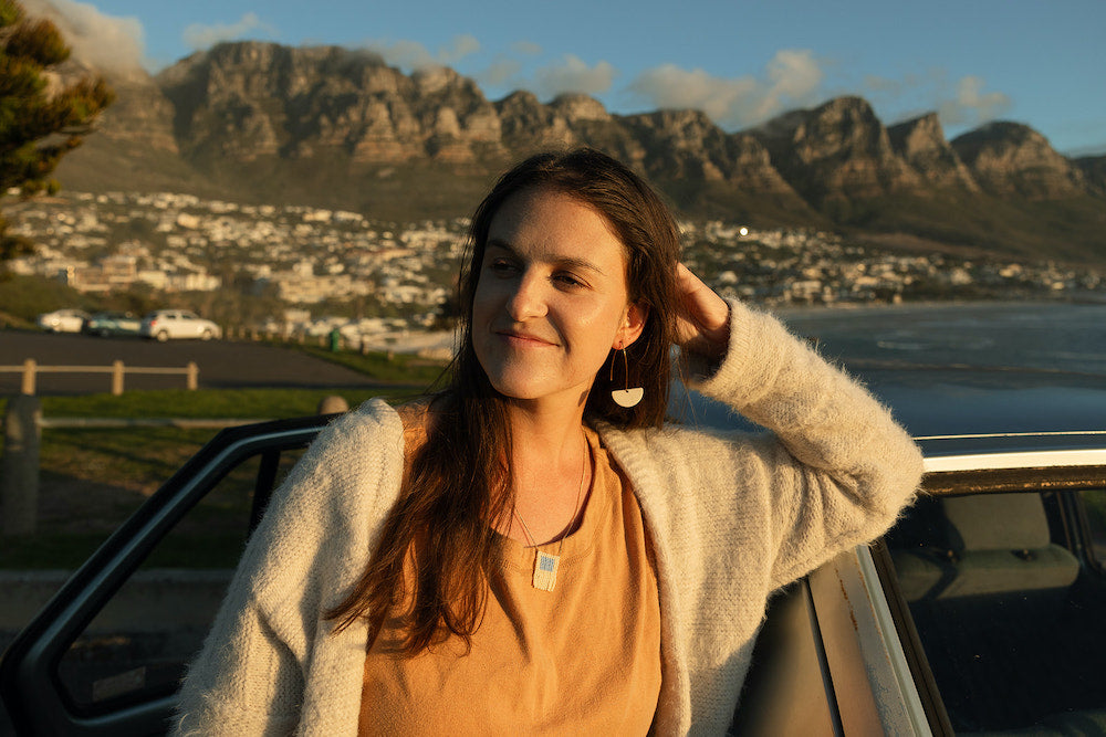 Marquise Moon Earring