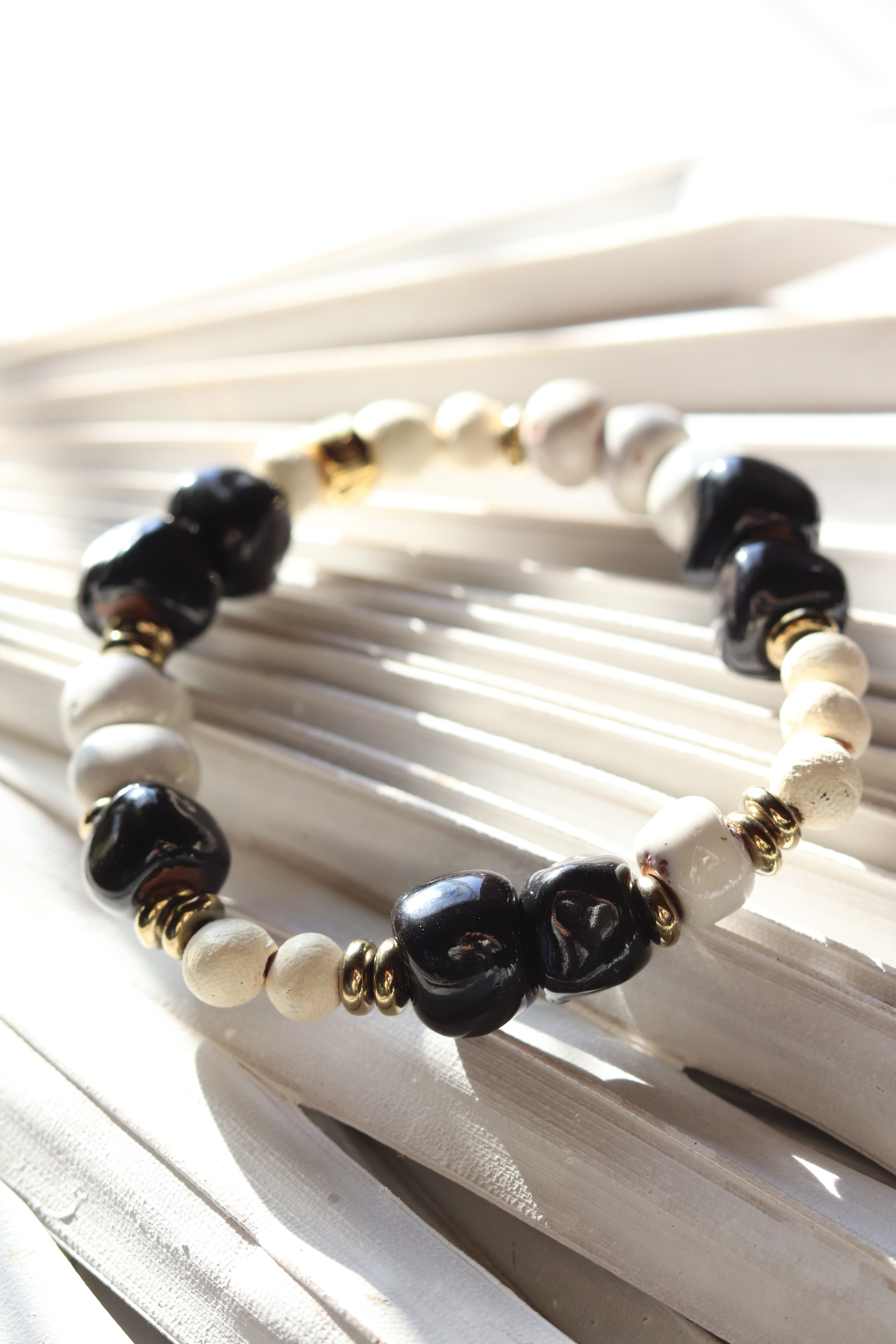 Tap Tap Bracelet - Black and Tan