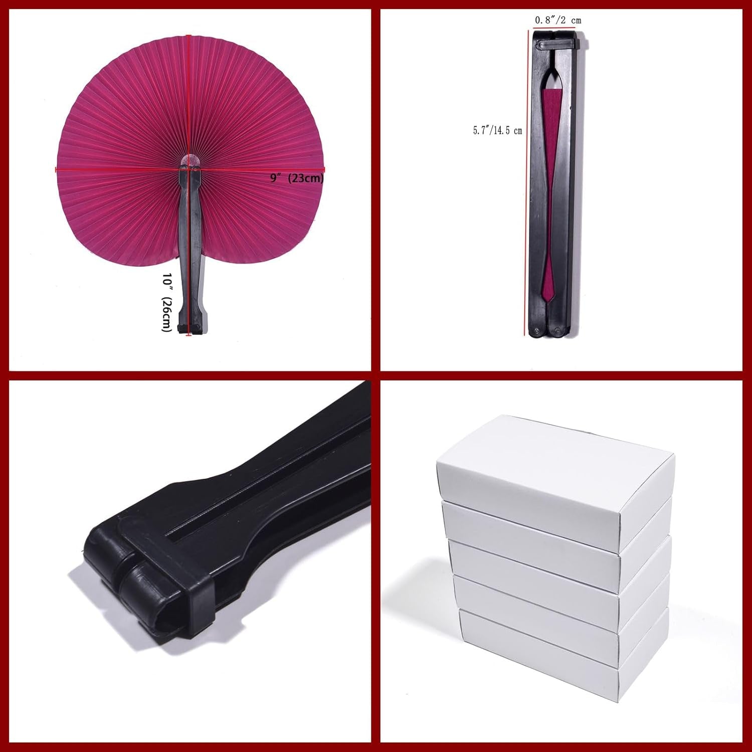 24 Pieces Decorative Paper Folding Hand Fans Handheld,Multicolor round Wedding Foldable Fans Chinese and Japanese Fans Bulk for Bridal Guest Church Party Favors Dancing Birthday DIY