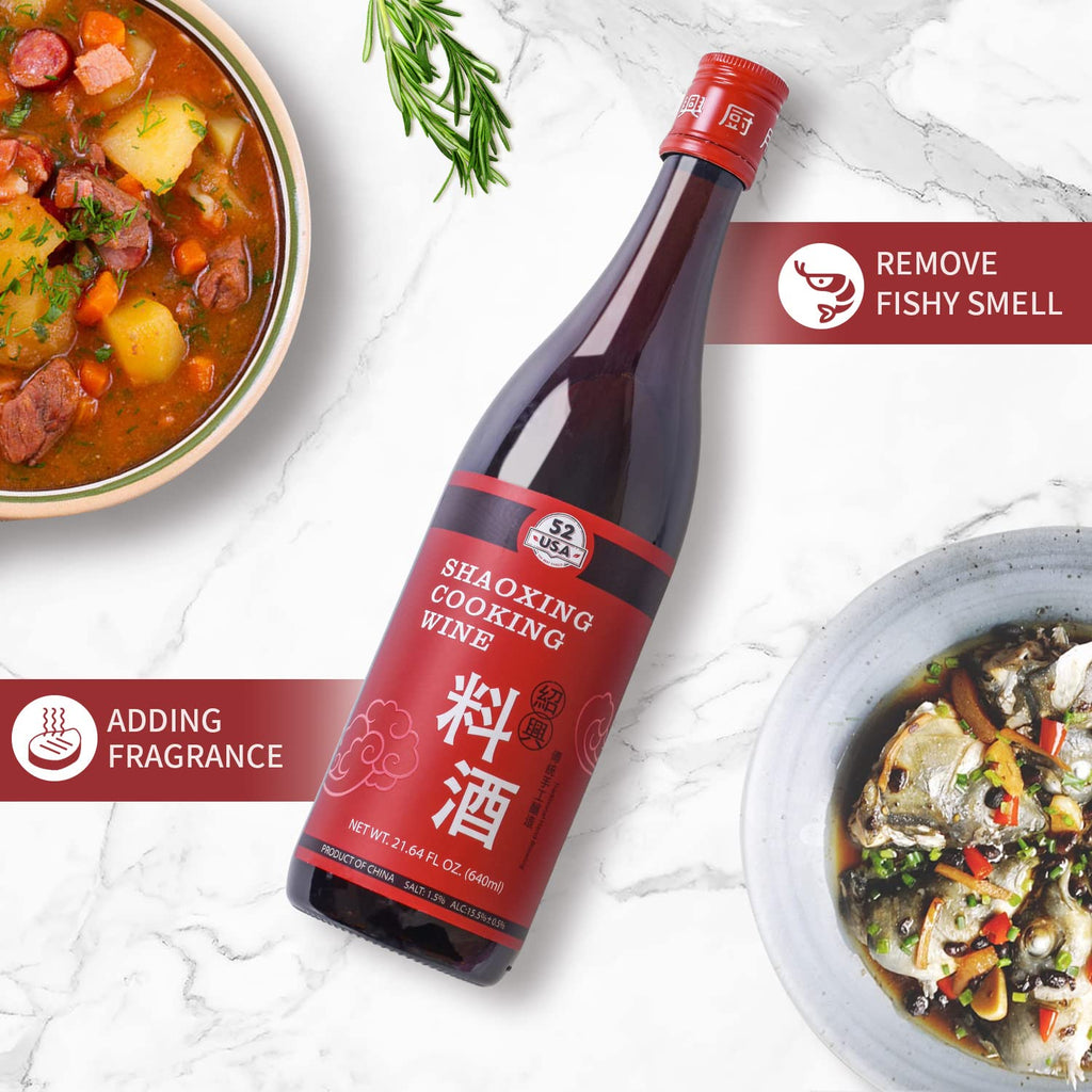 Shaoxing Cooking Wine 21.64 Fl Oz, Missing Secret Ingredient Chinese Cooking Wine, Shaoxing Wine