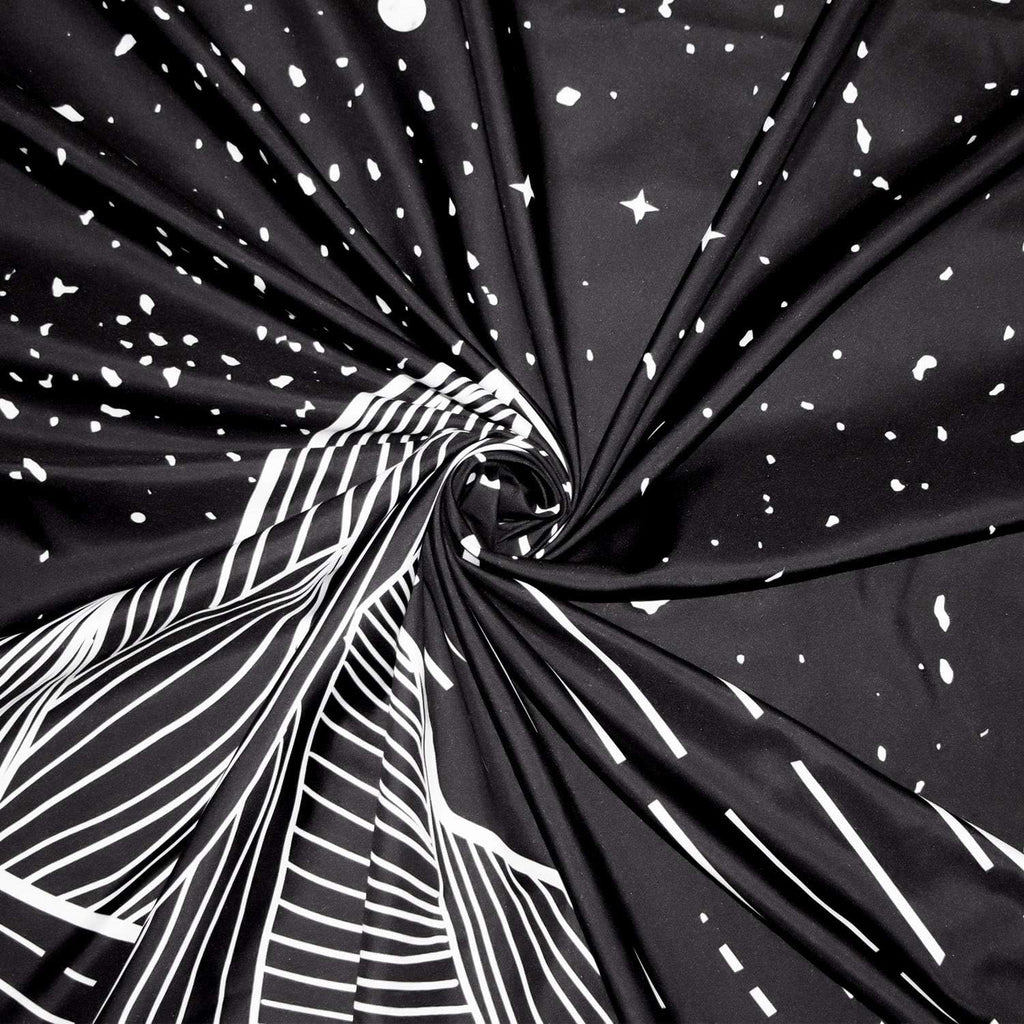 Black and White Tapestry Starry Night Mountain Tapestries for Bedroom Aesthetic Moon and Stars Tapastry'S Wall Hanging Dark Nature Forest Wall Tapestry for Living Room Dorm (Dark, 80'' × 60'')